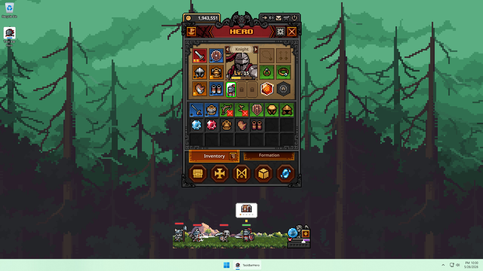 TBH: Task Bar Hero screenshot